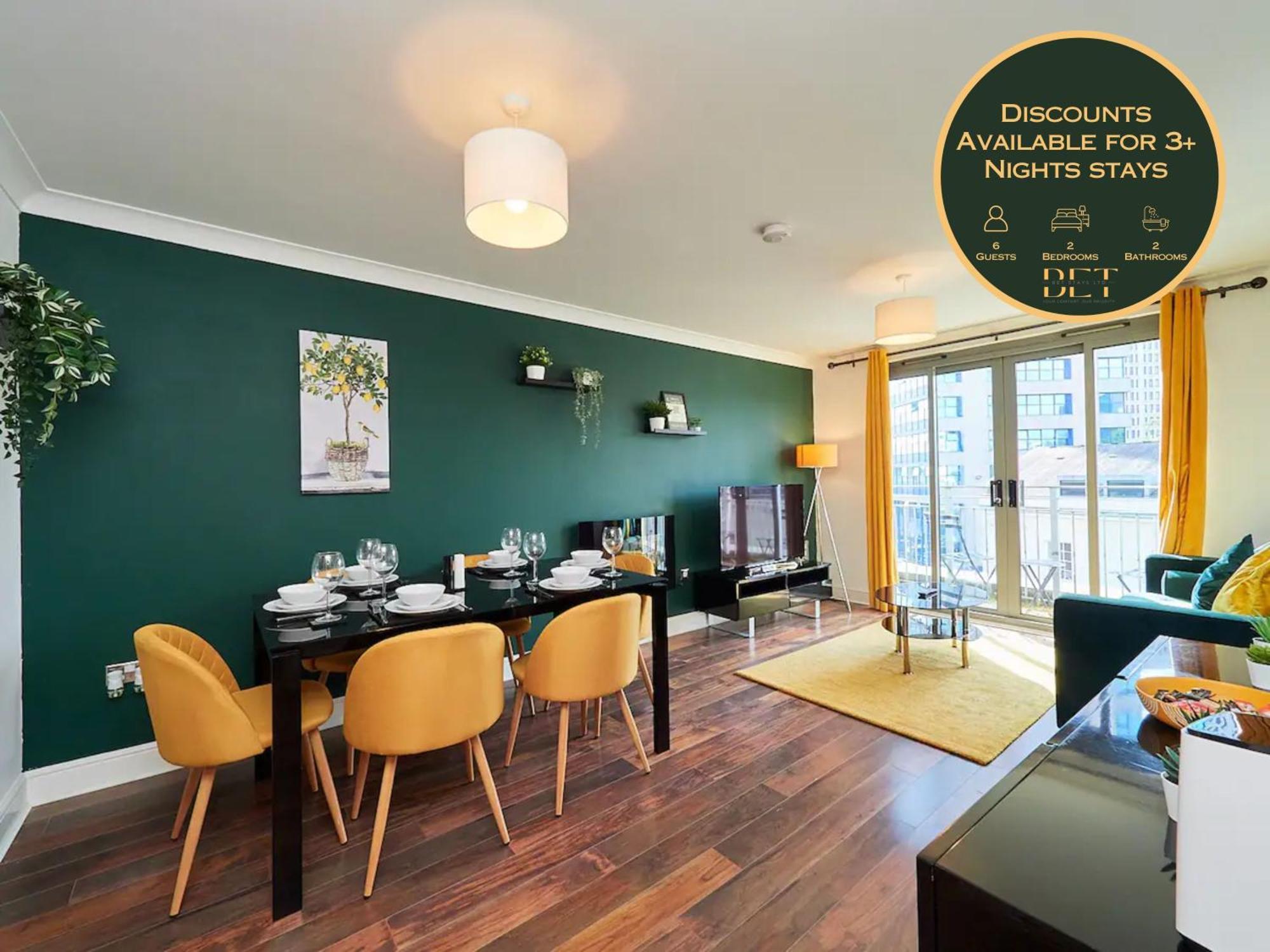 Emerald Suite - Two Story Duplex Apartment - Balcony - Contractors - Family - City Centre - Broadway Plaza - Five Ways - Sleeps 6 Birmingham Exteriér fotografie